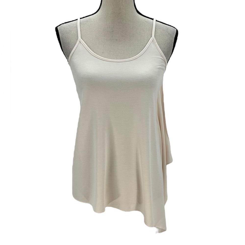 Bar III Sleeveless Asymetrical Hem Cami Top - Blush Pink - size XS